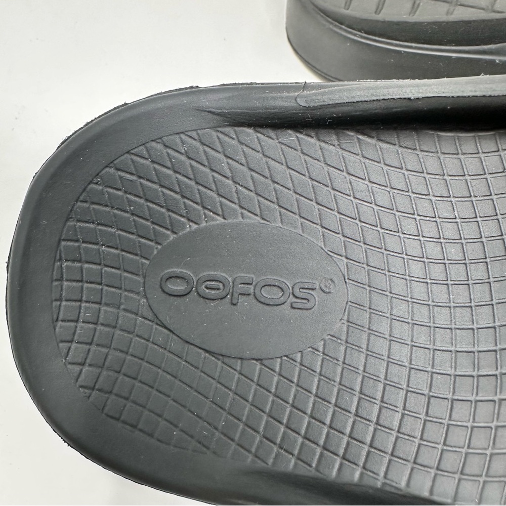 Oofos OOahh Slide Sandal Black Unisex Women’s 12, Men’s Size 10 - Picture 9 of 9